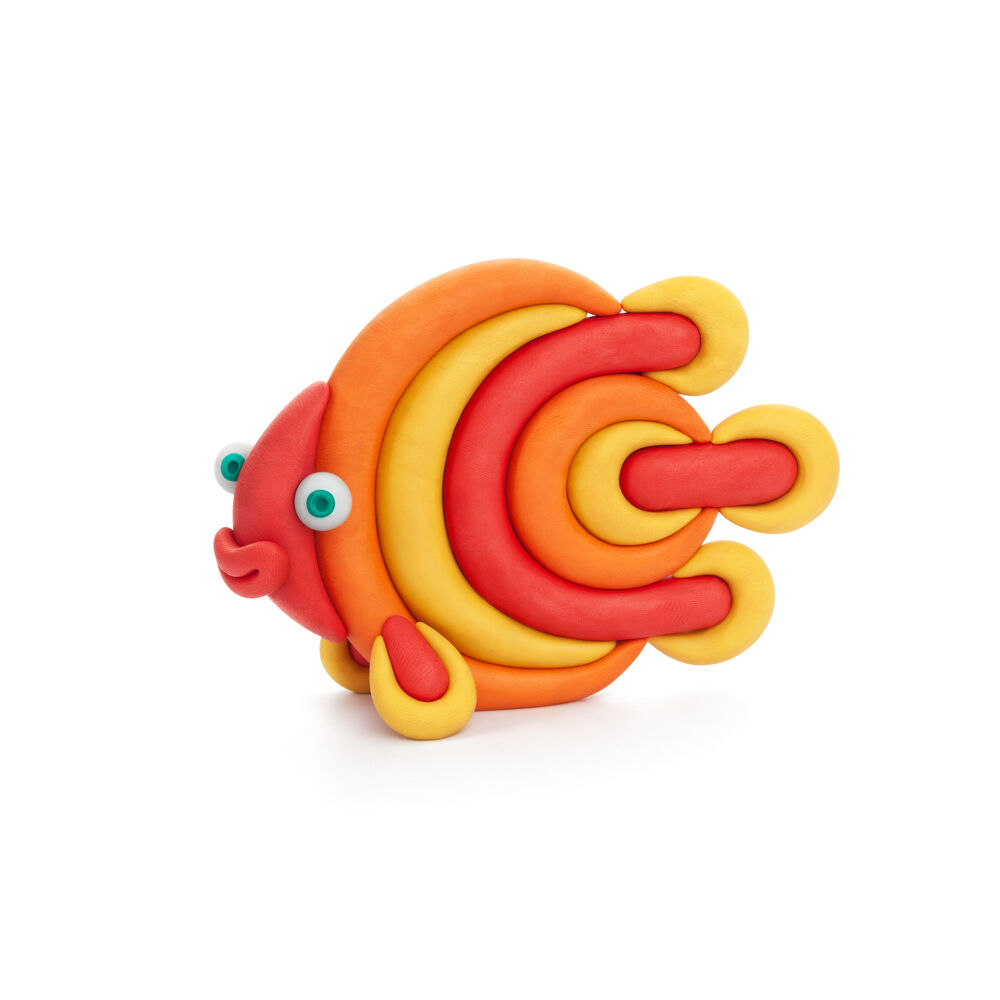Boetseerklei Oceaan - 1 figuur - Discusvis