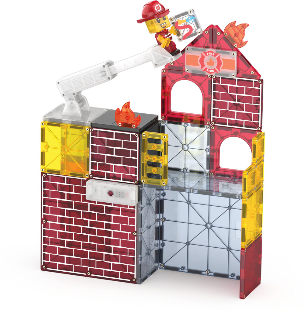 MAGNA-TILES - Fire Station - 50 stuks