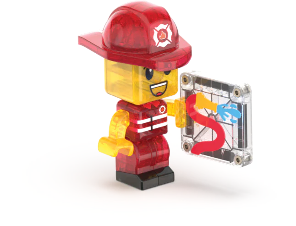 MAGNA-TILES - Fire Station - 50 stuks