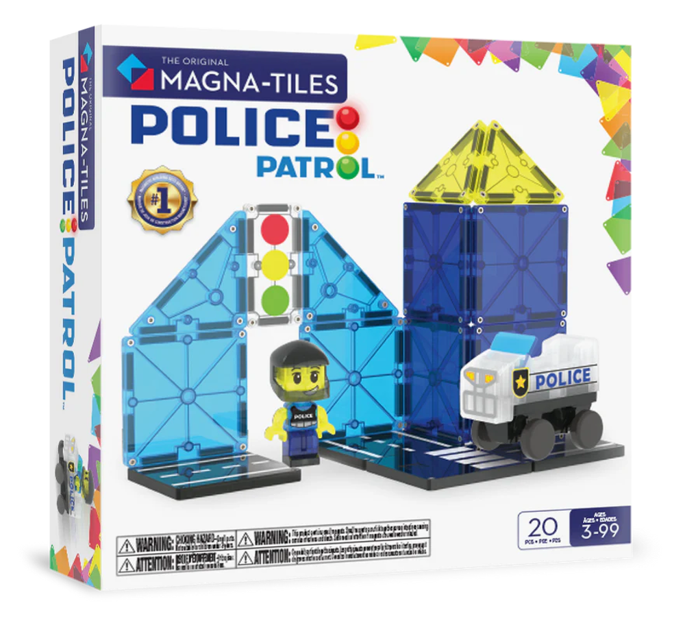 MAGNA-TILES - Police Patrol - 20 stuks