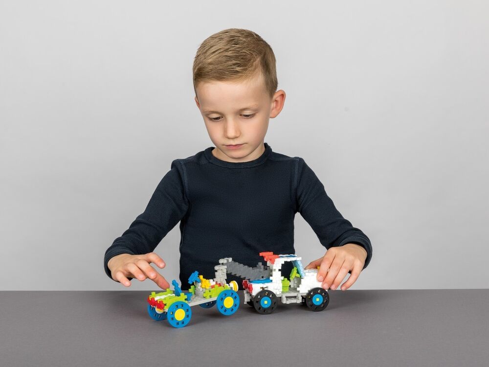 Learn to build Plus-Plus voertuigen (500st)