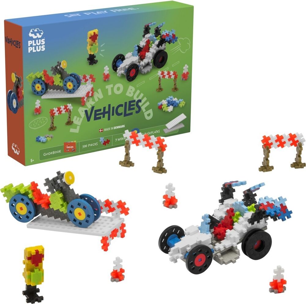 Learn to build Plus-Plus voertuigen (500st)