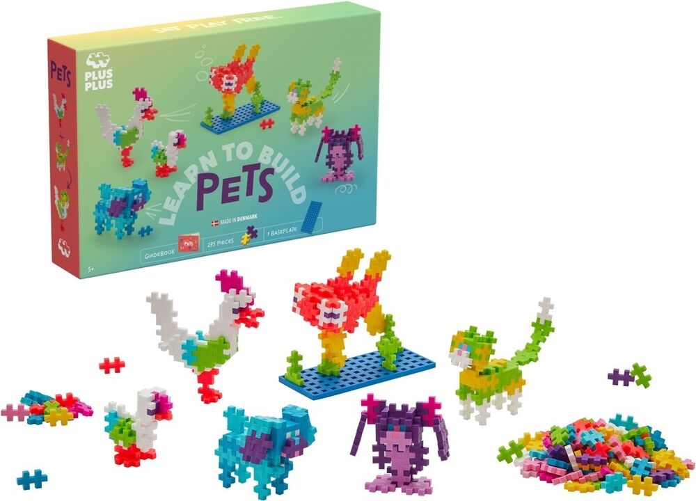 Learn to build Plus-Plus Dieren (275st)