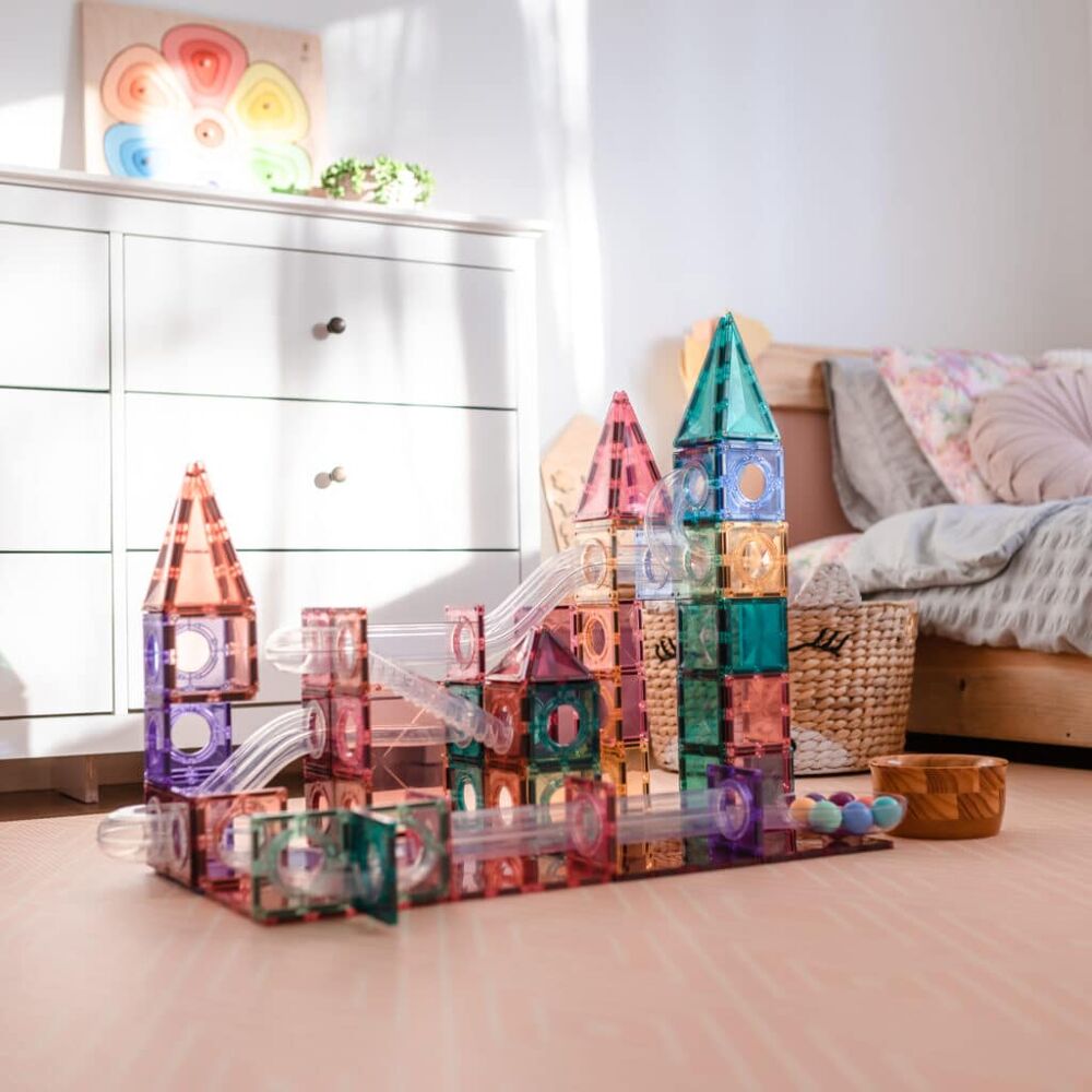 Connetix Pastel Ball Run Pack - 106 stuks