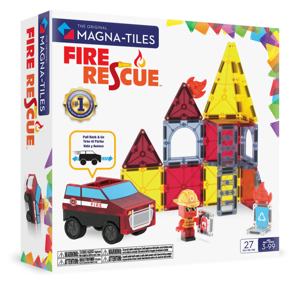 MAGNA-TILES - Fire Station - 27 stuks