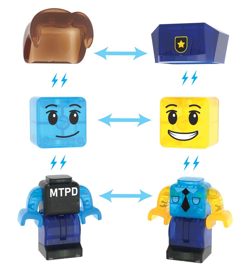 MAGNA-TILES - Politiebureau - 35 stuks