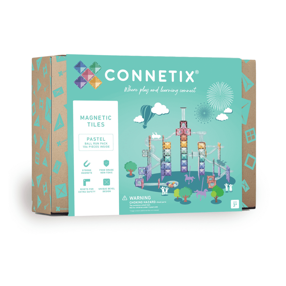 Connetix Pastel Ball Run Pack - 106 stuks