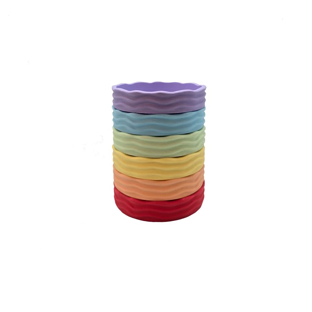 Grennn 'Wave' bakjes set - Pastel