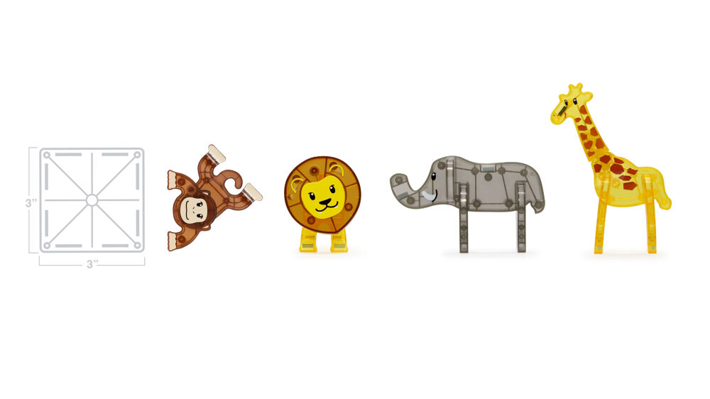 MAGNA-TILES Safari Animals 25 stuks