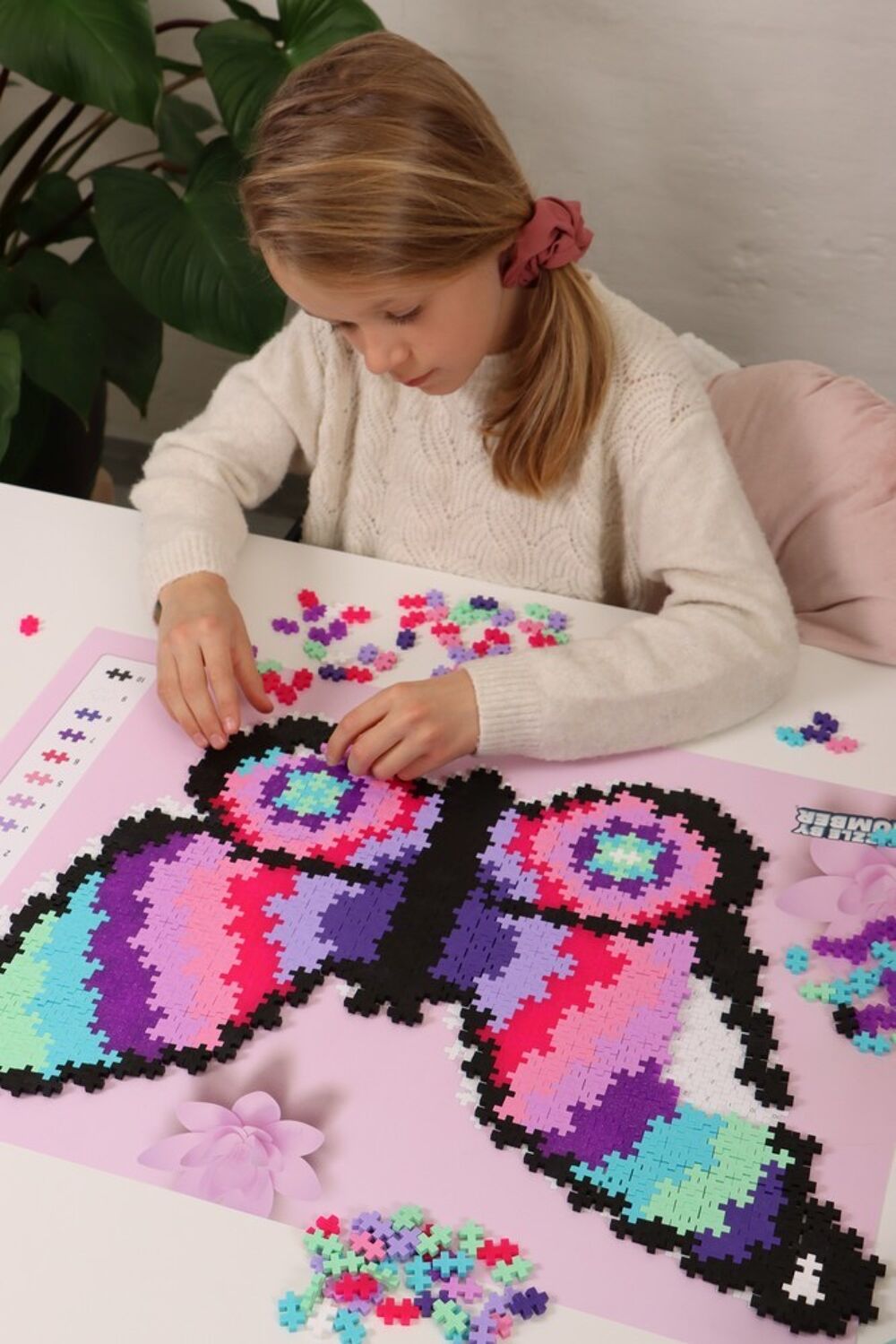 Puzzle by number Plus-Plus vlinder (800st)