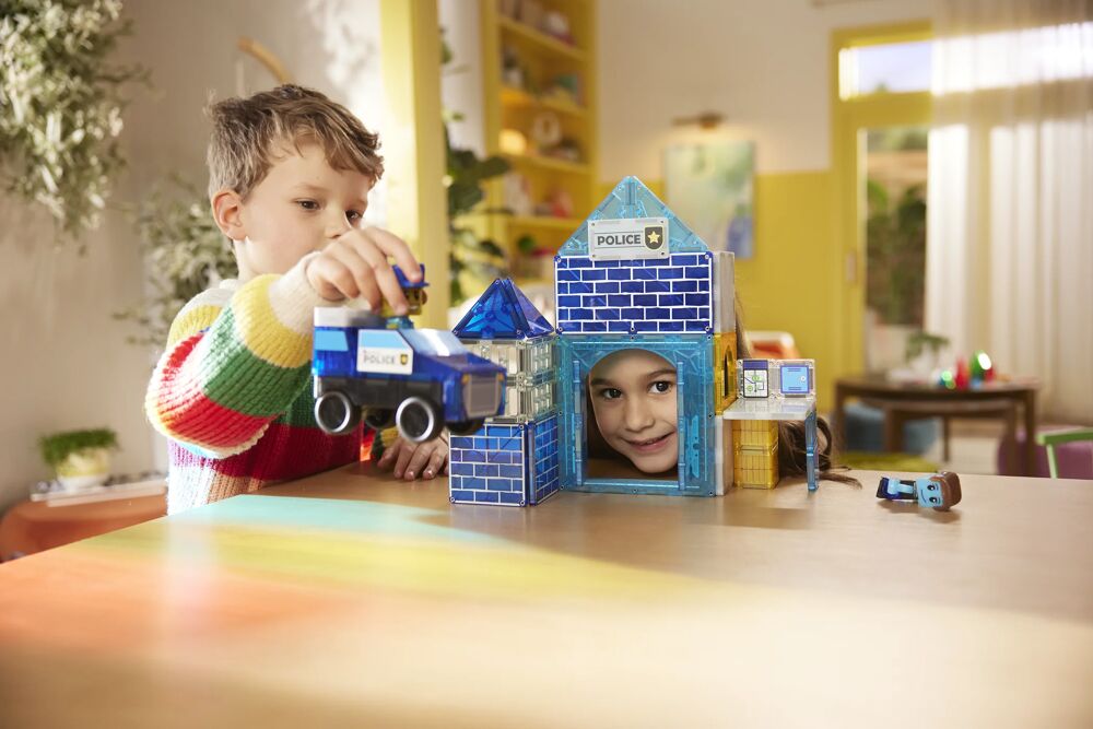 MAGNA-TILES - Politiebureau - 35 stuks