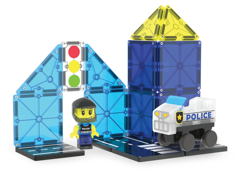 MAGNA-TILES - Police Patrol - 20 stuks