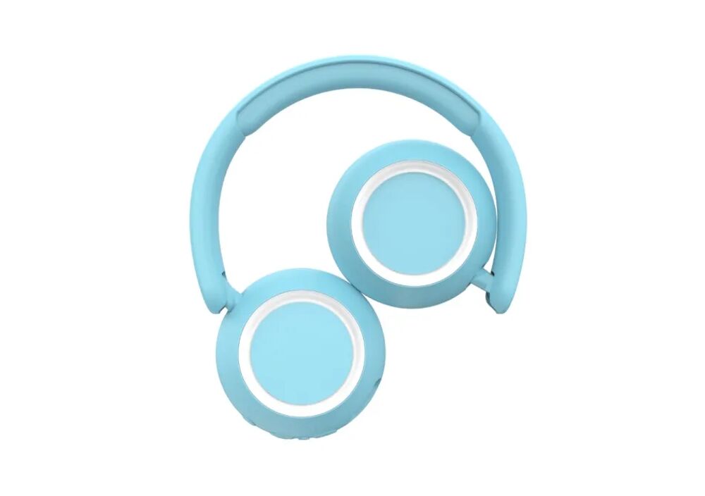 Draadloze kinder koptelefoon met verlichting - Blauw
