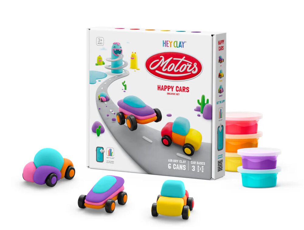 HeyClay - Happy Cars - 3 autos