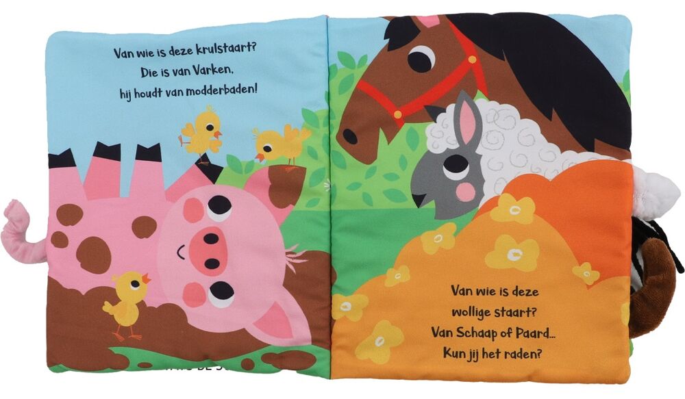 Van wie is deze staart? Boerderijdieren