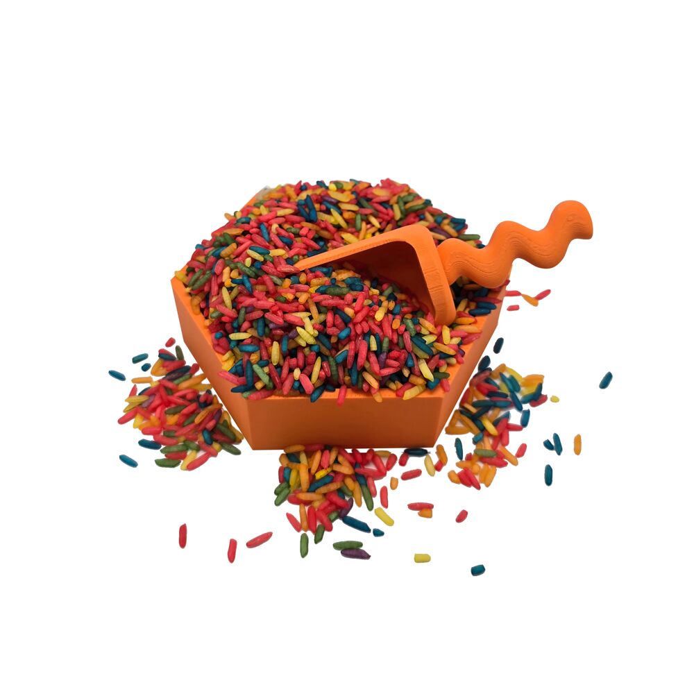 Grennn speelbakje Mandigo - Oranje - Zeshoekig - B7