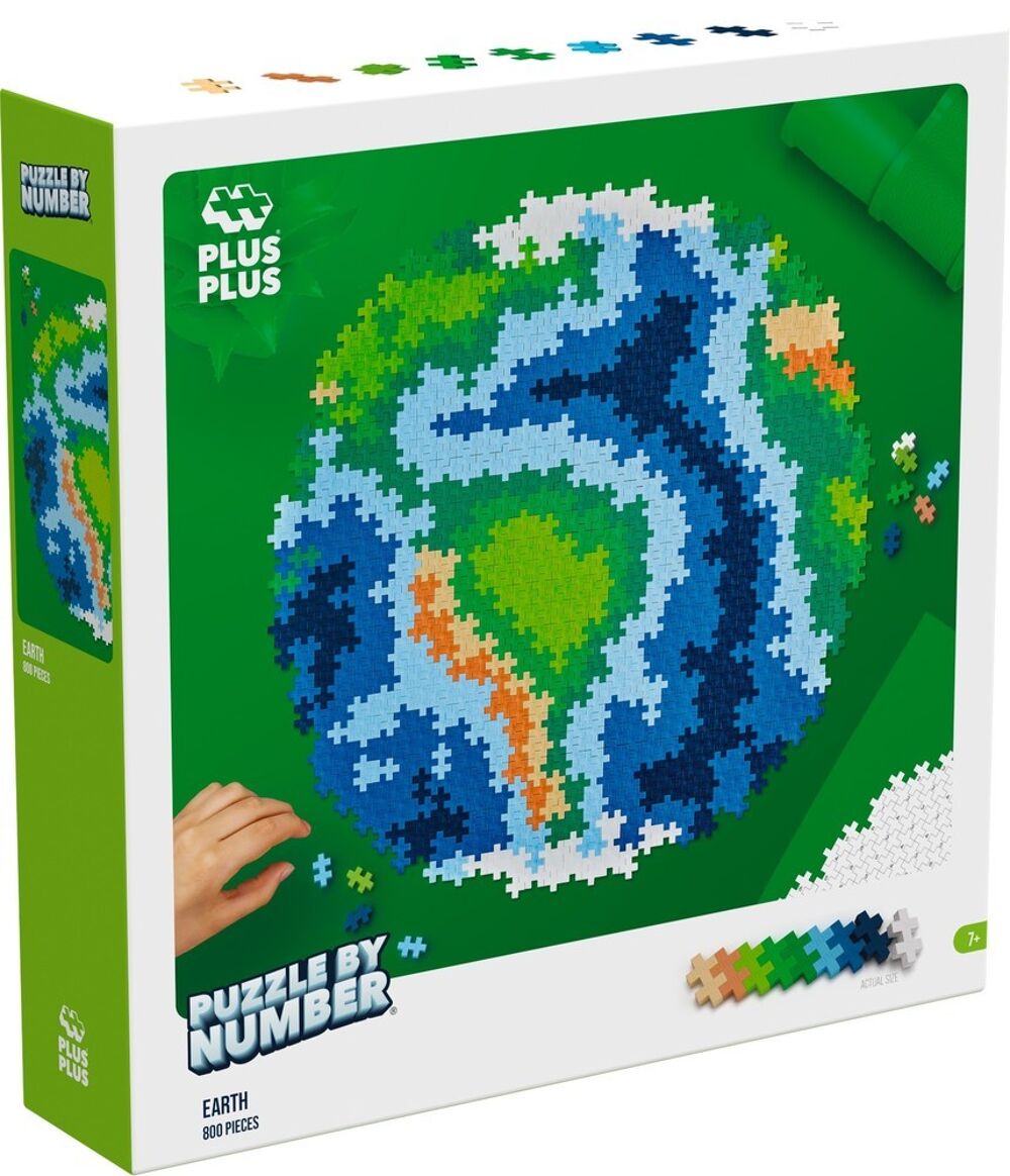 Puzzle by number Plus-Plus Aarde (800st)