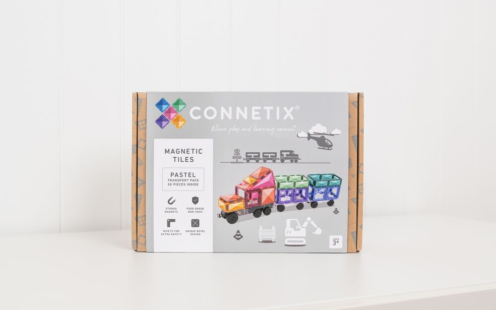 Connetix Pastel Transport Pack - 50 stuks