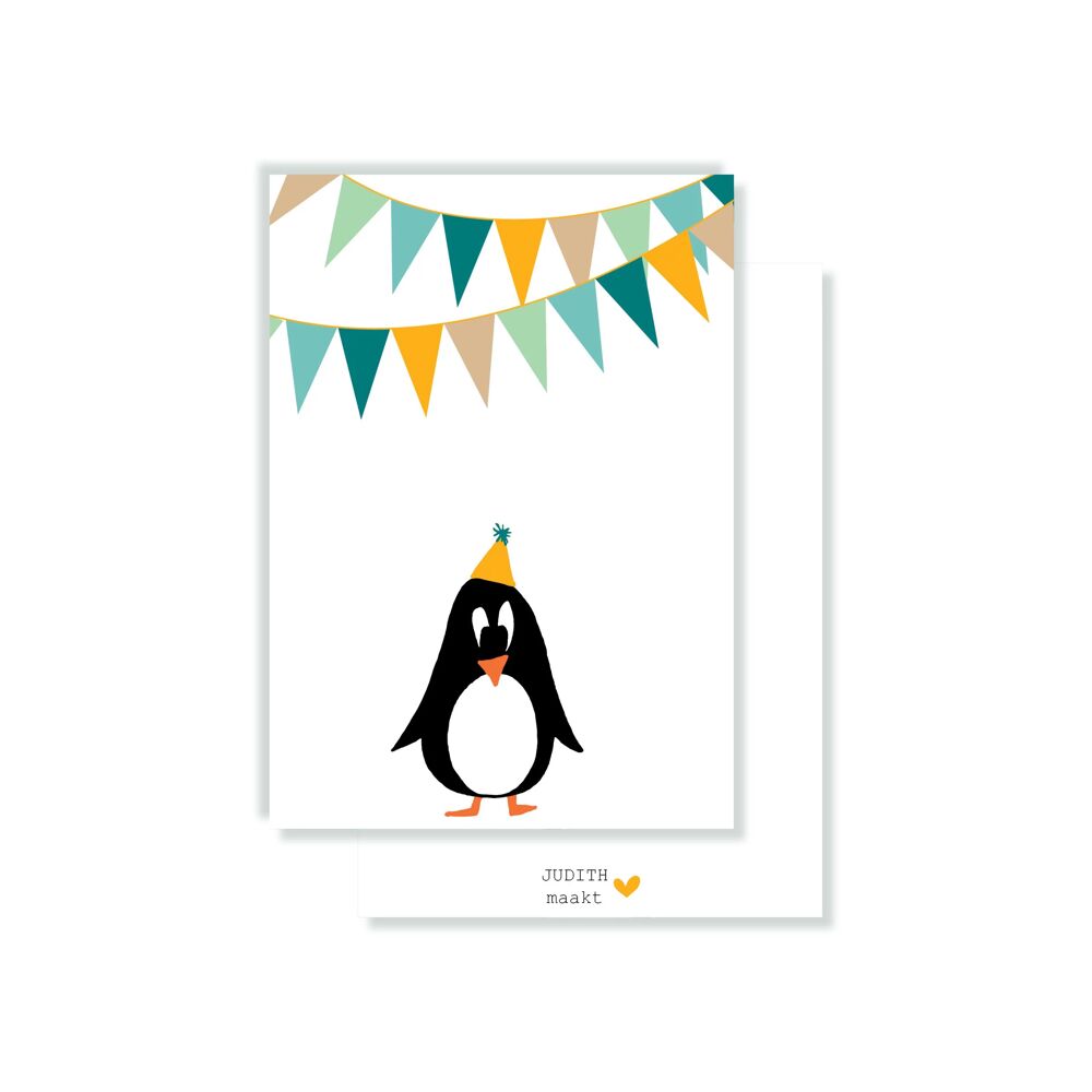 Kaart Pinguin feest