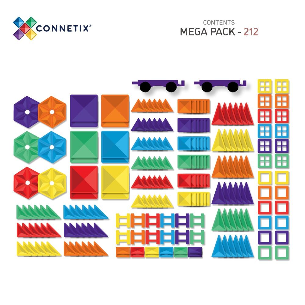 Connetix Rainbow Mega Pack - 212 stuks Connetix Rainbow Mega Pack - 212 stuks