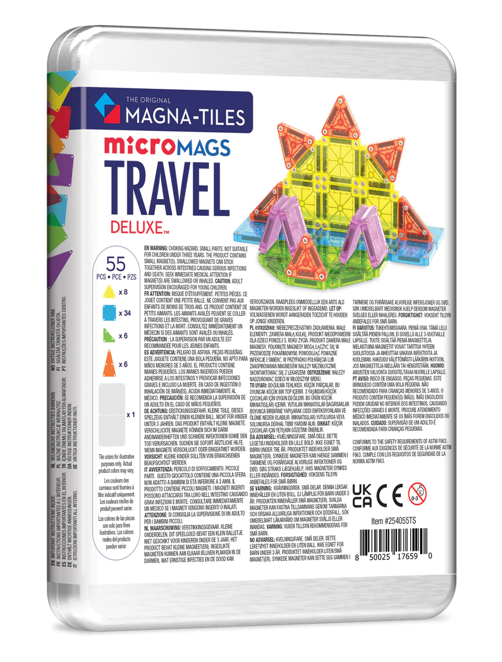 MAGNA-TILES - Reisset Deluxe - 55 stuks