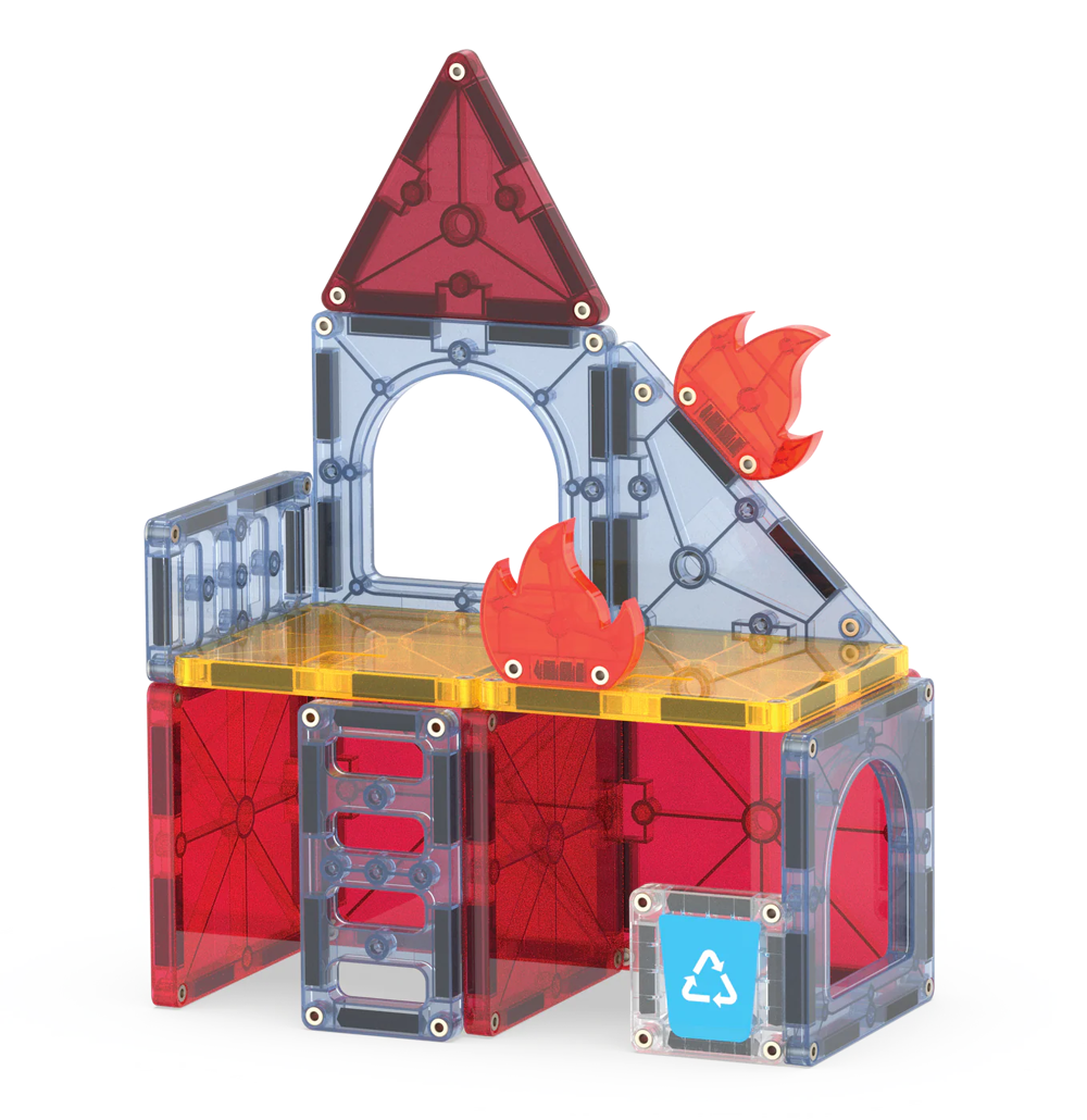 MAGNA-TILES - Fire Station - 27 stuks