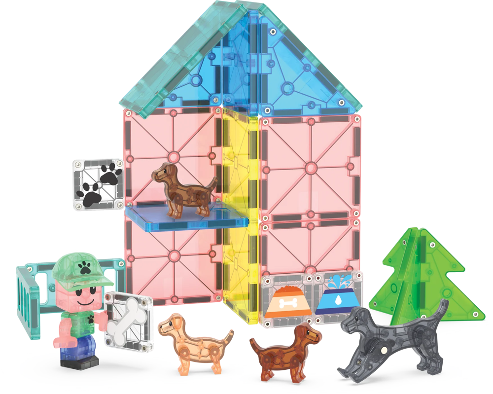 MAGNA-TILES - Puppy Park - 27 stuks