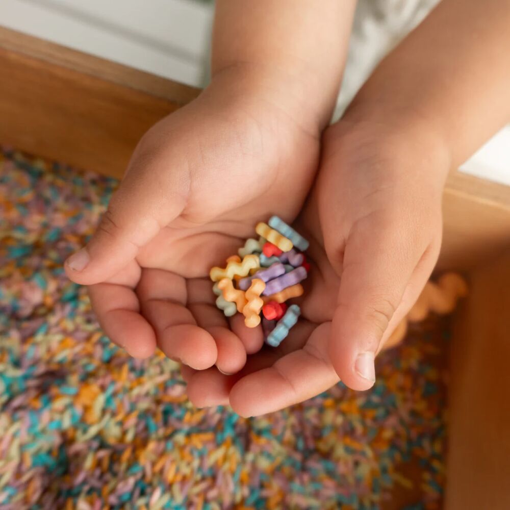Grennn x Little Botanic label waves speelset compleet - Regenboog
