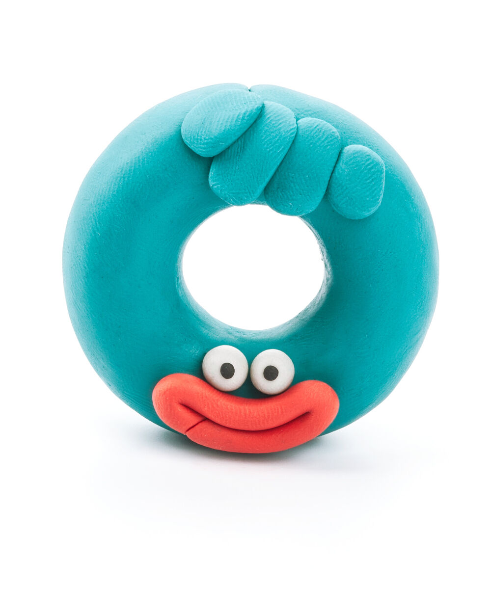 Boetseerklei Monsters - 1 figuur - Donut
