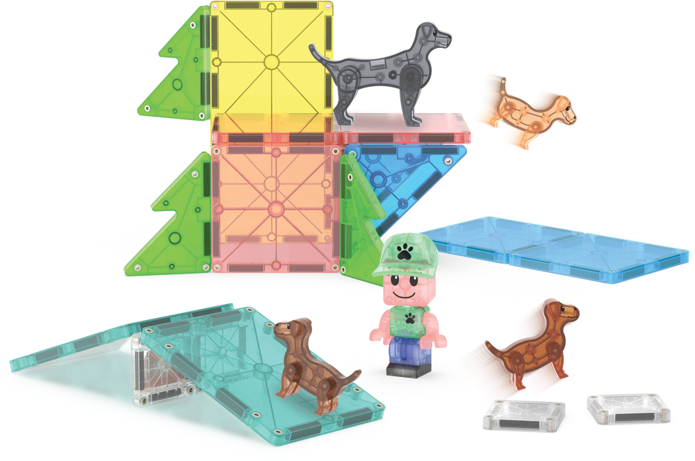 MAGNA-TILES - Puppy Park - 27 stuks