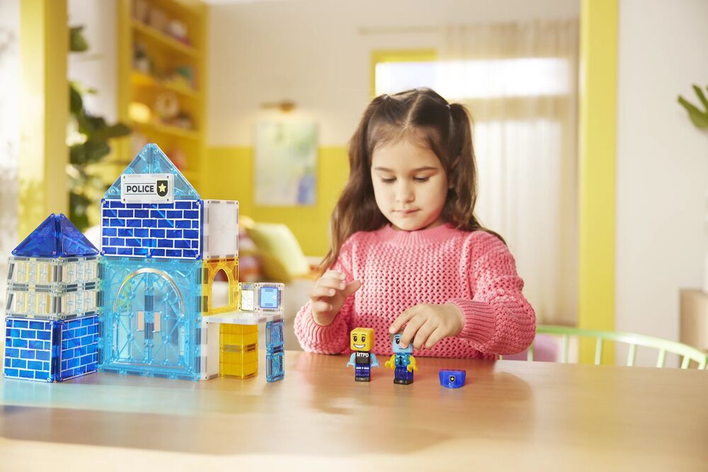 MAGNA-TILES - Politiebureau - 35 stuks