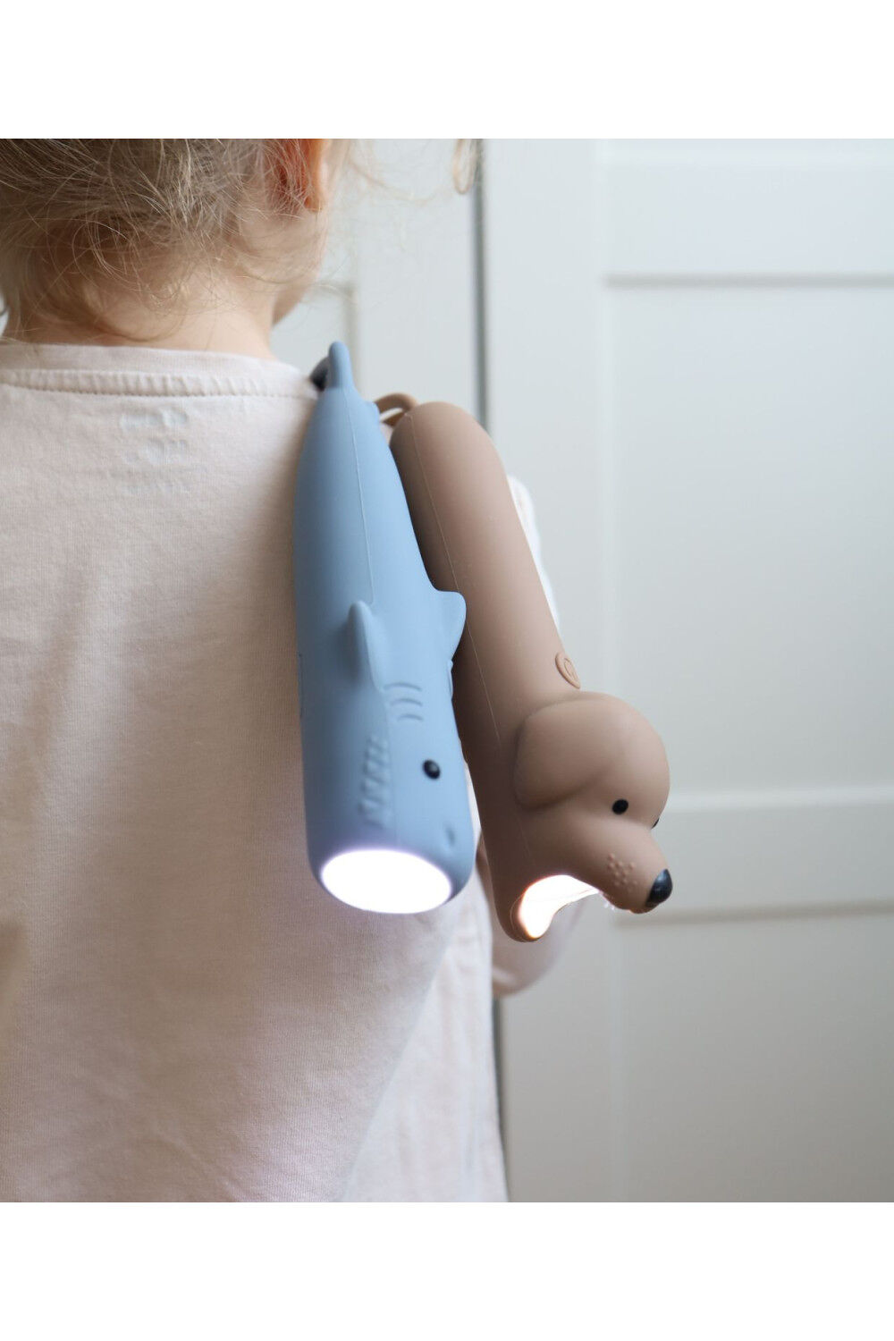Siliconen kinderzaklamp - Haai