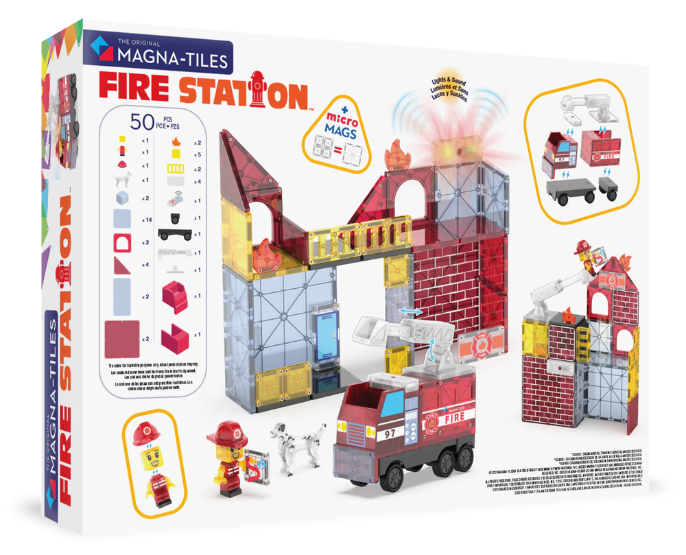 MAGNA-TILES - Fire Station - 50 stuks