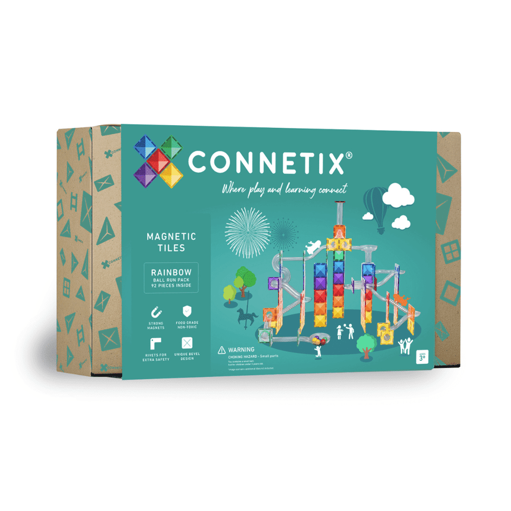 Connetix Rainbow Ball Run Pack - 92 stuks