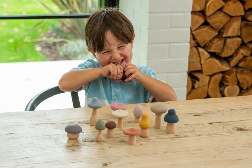 Tickit Silisoft Paddenstoelen Set (Aarde Kleuren)