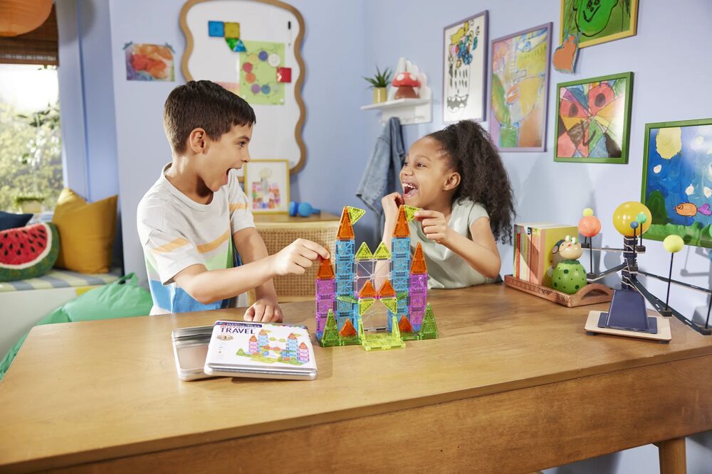 MAGNA-TILES - Reisset Deluxe - 55 stuks