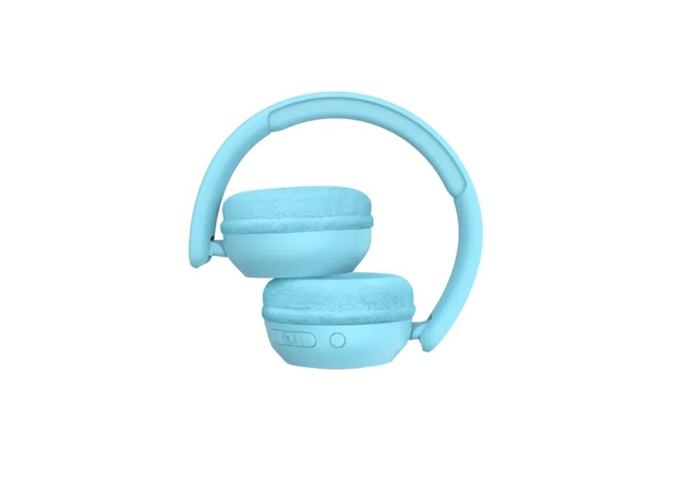 Draadloze kinder koptelefoon met verlichting - Blauw