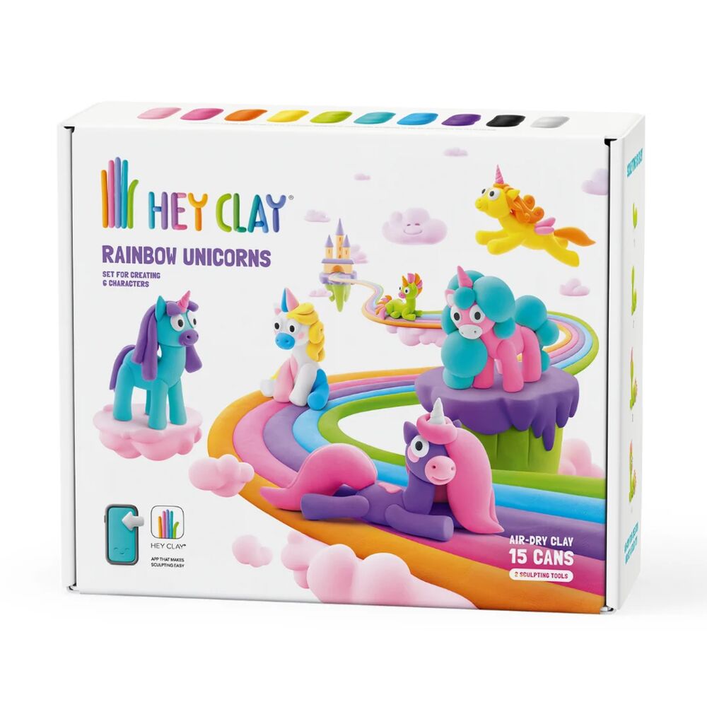 Boetseerklei Unicorns - 6 figuren