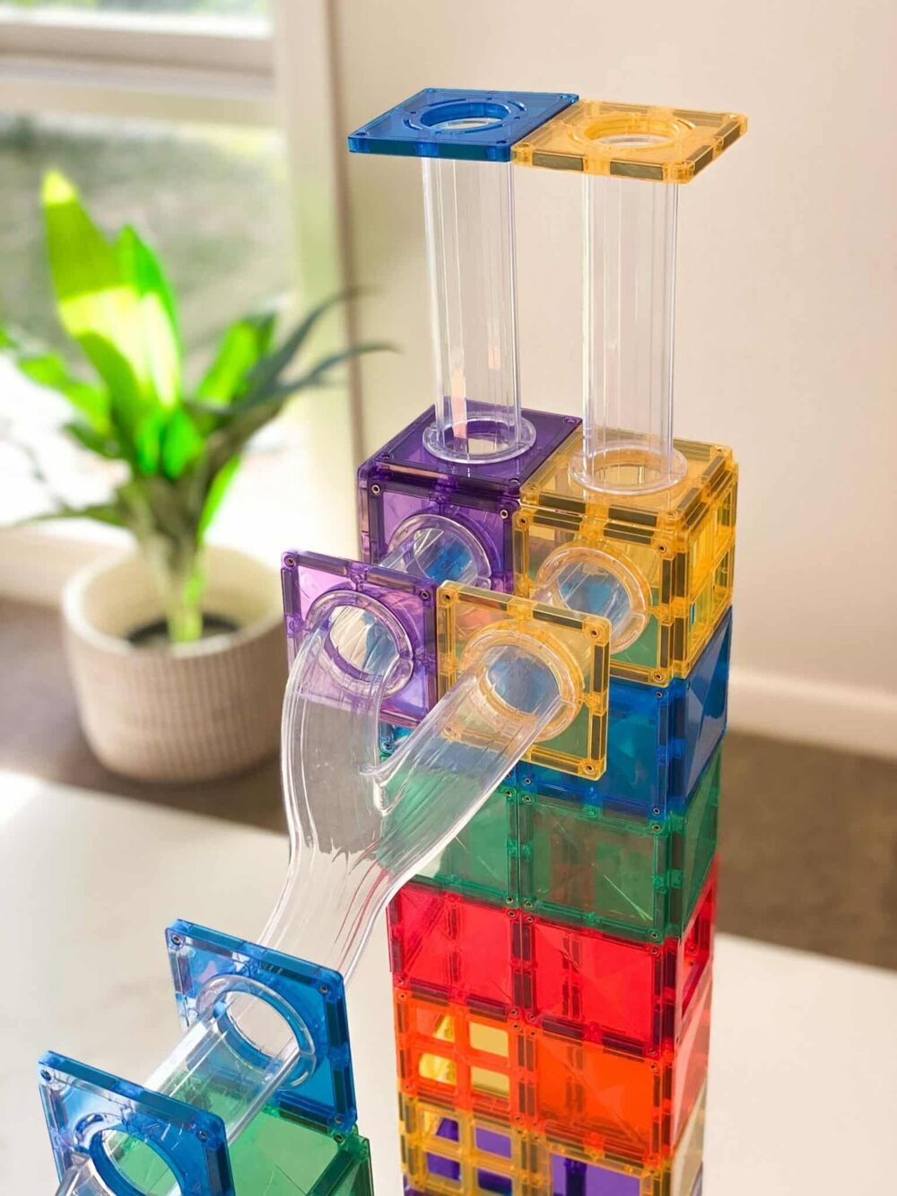 Connetix Rainbow Ball Run Pack - 92 stuks