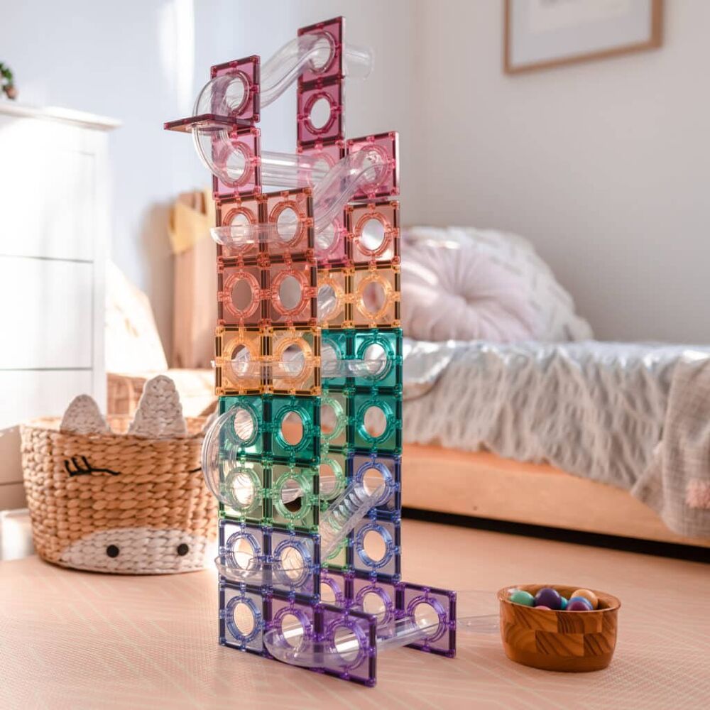 Connetix Pastel Ball Run Pack - 106 stuks