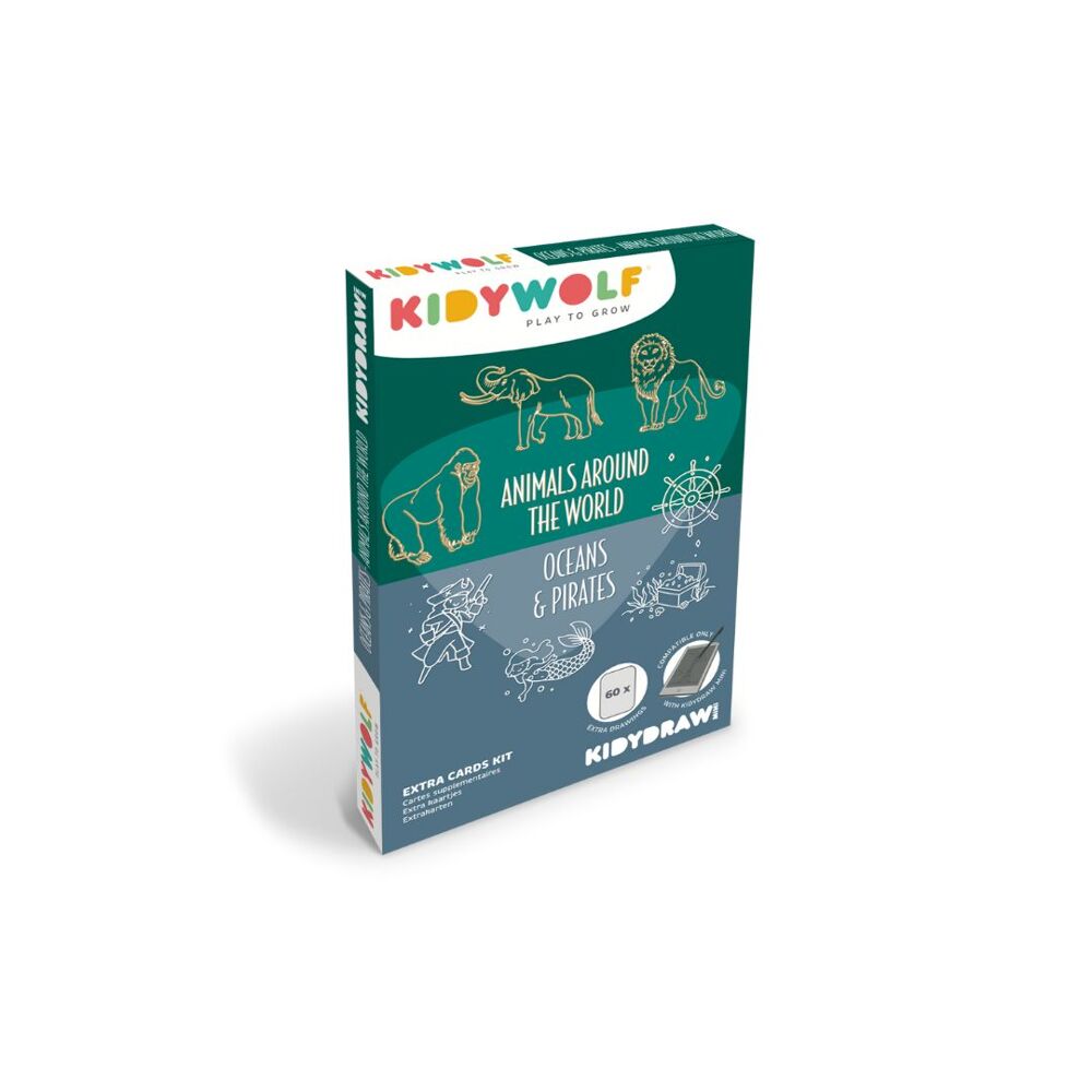 Refill KIDYDRAW-MINI - Dieren van over de wereld + Oceanen en piraten