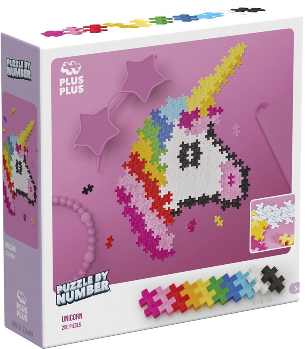 Puzzle by number Plus-Plus Eenhoorn (250st)