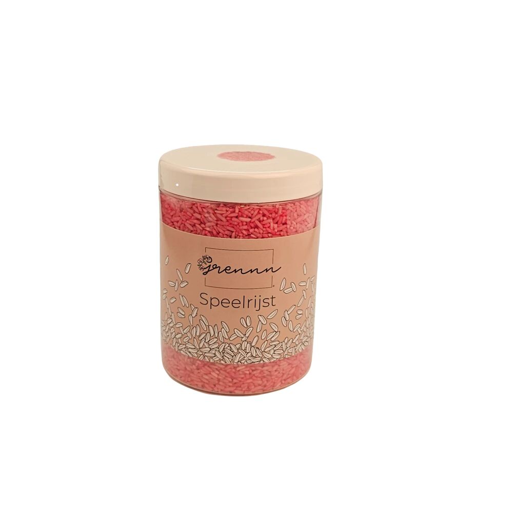 Grennn speelrijst - Roze - 750g