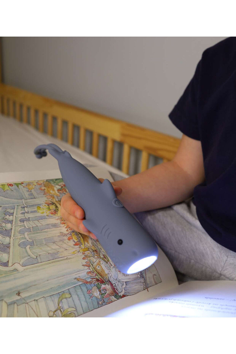 Siliconen kinderzaklamp - Haai