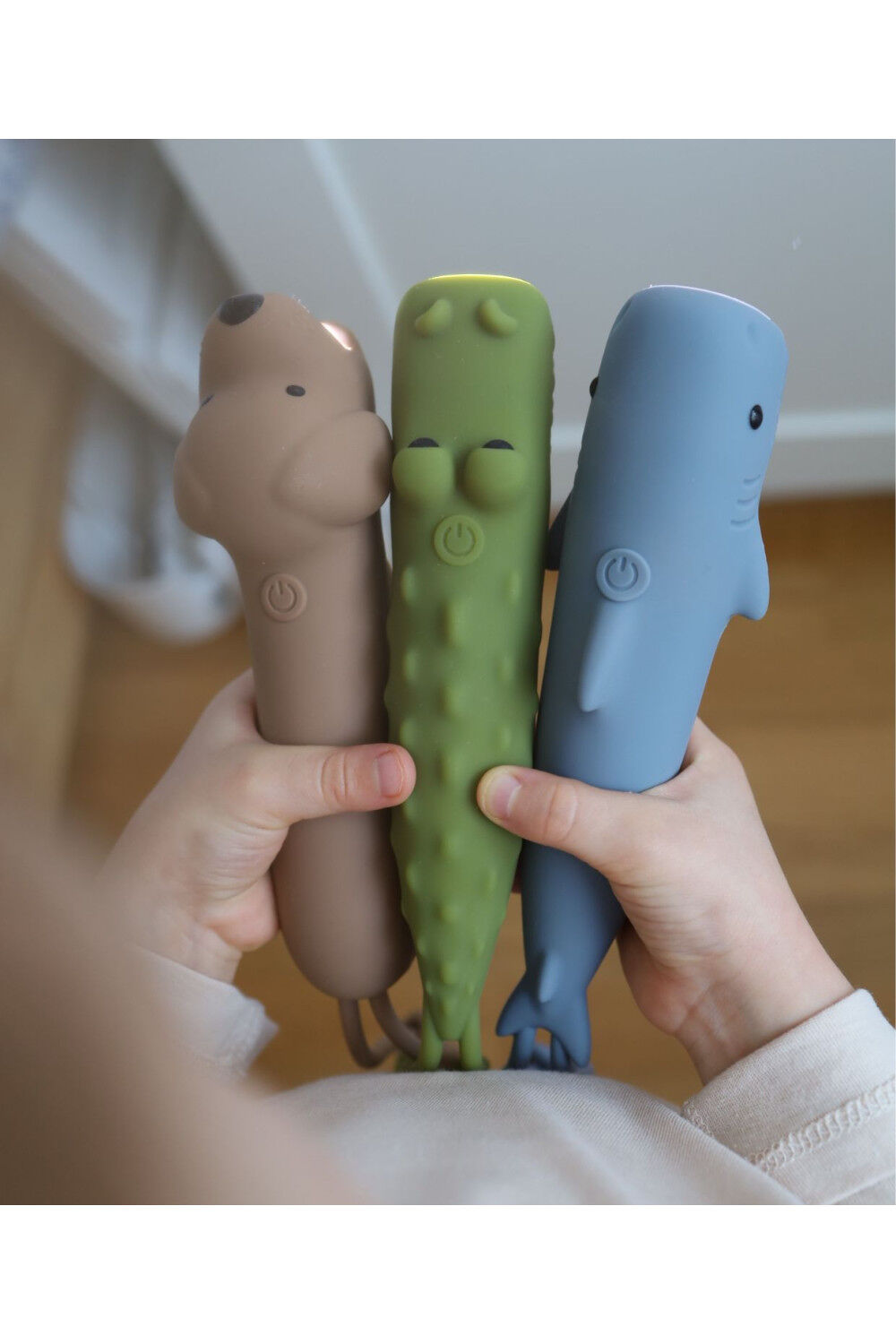 Siliconen kinderzaklamp - Haai