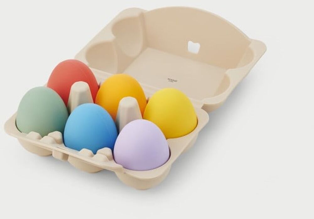 Tickit Silisoft Sensorische Eieren (Regenboog)