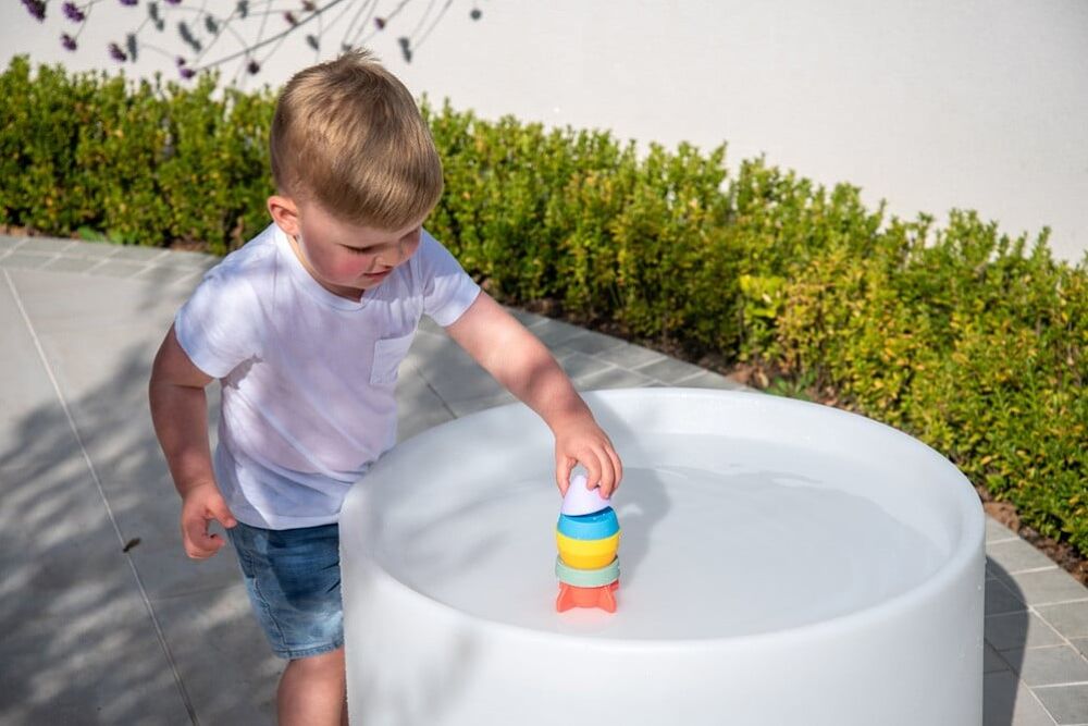 Tickit Silisoft Stapelbare Raket (Regenboog)