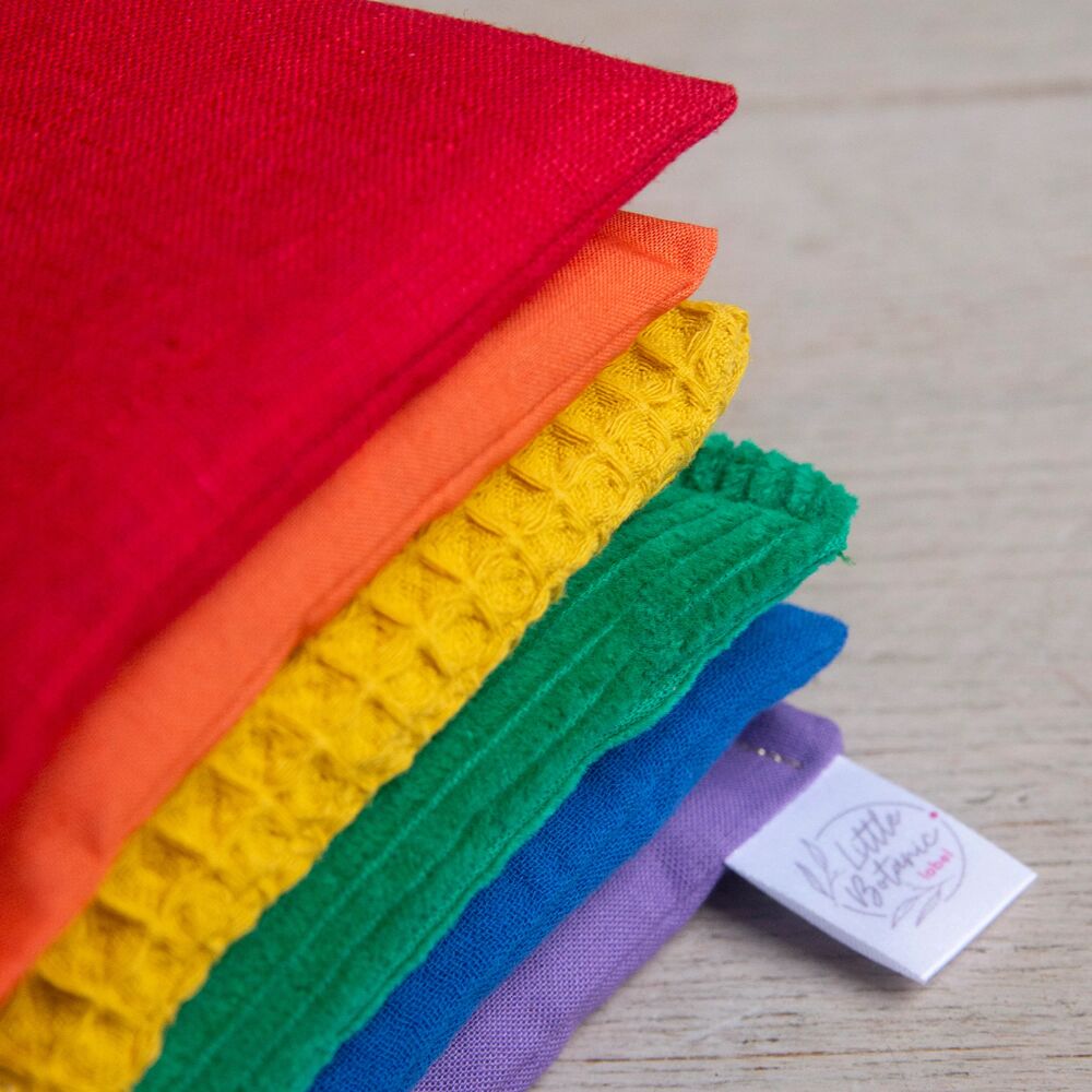 Grennn x Little Botanic label waves speelset compleet - Regenboog