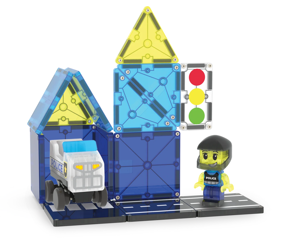 MAGNA-TILES - Police Patrol - 20 stuks