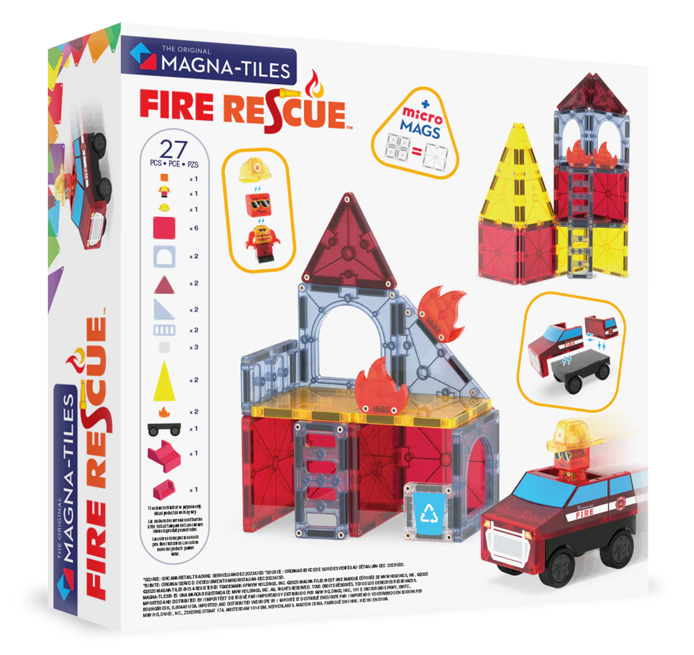 MAGNA-TILES - Fire Station - 27 stuks